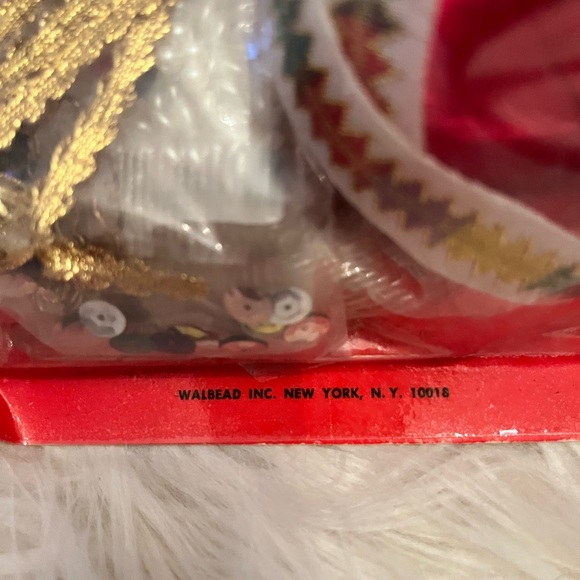 Sparkling Holiday Ornament - Red and Gold vintage diy mcm NEW - Picture 2 of 3